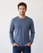 BELLA + CANVA Heather CVC Long Sleeve Crewneck T-Shirt for Layering Style & Custom Print Essential Tee
